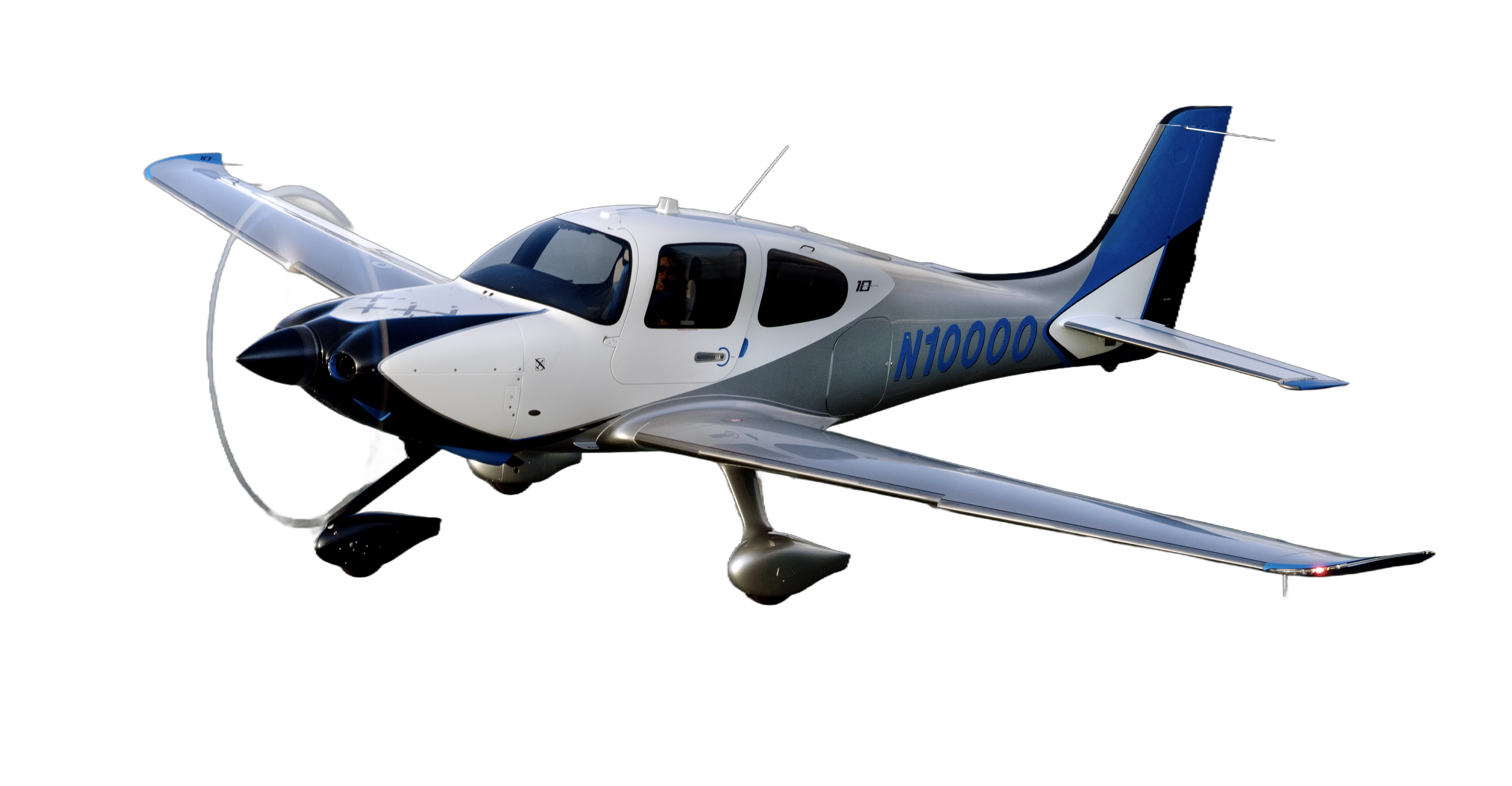 Cirrus SR22 flying